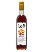 Сироп "Loft" Соленая Карамель для кофе и коктейлей 0,7 л. в стеклянной бутылке.