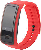Спортивные силиконовые LED часы-браслет Красный