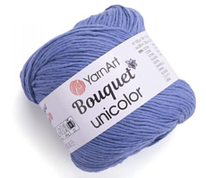 Нитки пряжа для в"язання бавовняна BOUQUET UNIKOLOR YarnArt Ярнарт Букет Униколор № 3224 - світлий джинс