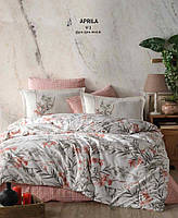 Постільна білизна Aran Clasy "Aprila V-1" ранфорс Ranforce бавовняна євро розміру Туреччина