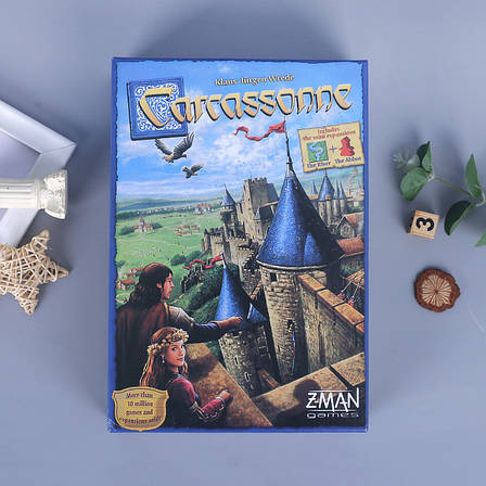 УЦІНКА! Каркасон Настільна гра Carcassonne 2.0 + правила УКРАЇНСЬКОЮ, фото 1