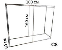 Стойка для одежды двойная,купить стойку,вешалку для вещей С8