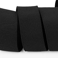 Лента эластичная (вязаная), резинка для одежды, 20 мм, УТС-20-04-ВК (черная)