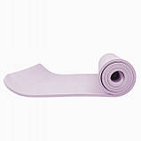 Коврик (мат) для йоги та фітнесу Springos NBR 1 см YG0038 Purple, фото 6