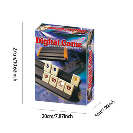 УЦІНКА! Настільна гра Rummikub / Руммікуб / Rummy Доріжна версія в пластиковому кейсі + правила українською, фото 1