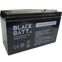 Батарея к ИБП BLACKBATT BB 12V 7.2Ah AGM (12V/7.2Ah AGM) - Вища Якість та Гарантія!