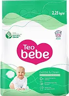 Дитячий пральний порошок Teo Bebe Gentle&Clean Aloe (2,25кг.)