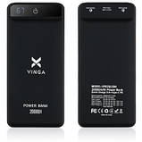 Батарея універсальна Vinga 20000 mAh QC3.0 Display soft touch black (VPB2QLSBK), фото 8
