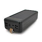 Power bank KKD-8W 80000 mAh Solar, flashlight, Input: 5V/2.1A(microUSB, TypeC, Lightning), Output: 5V