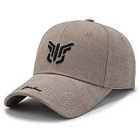 Молодежная кепка бренда Narason коричневая с лого Yenkeas