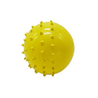 М'яч гумовий із шипами "Монстри" RB20305, 9", 60 грам (Жовтий) Ама