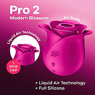 Вакуумний кліторальний стимулятор Satisfyer Pro 2 Modern Blossom, технологія Liquid Air, фото 3