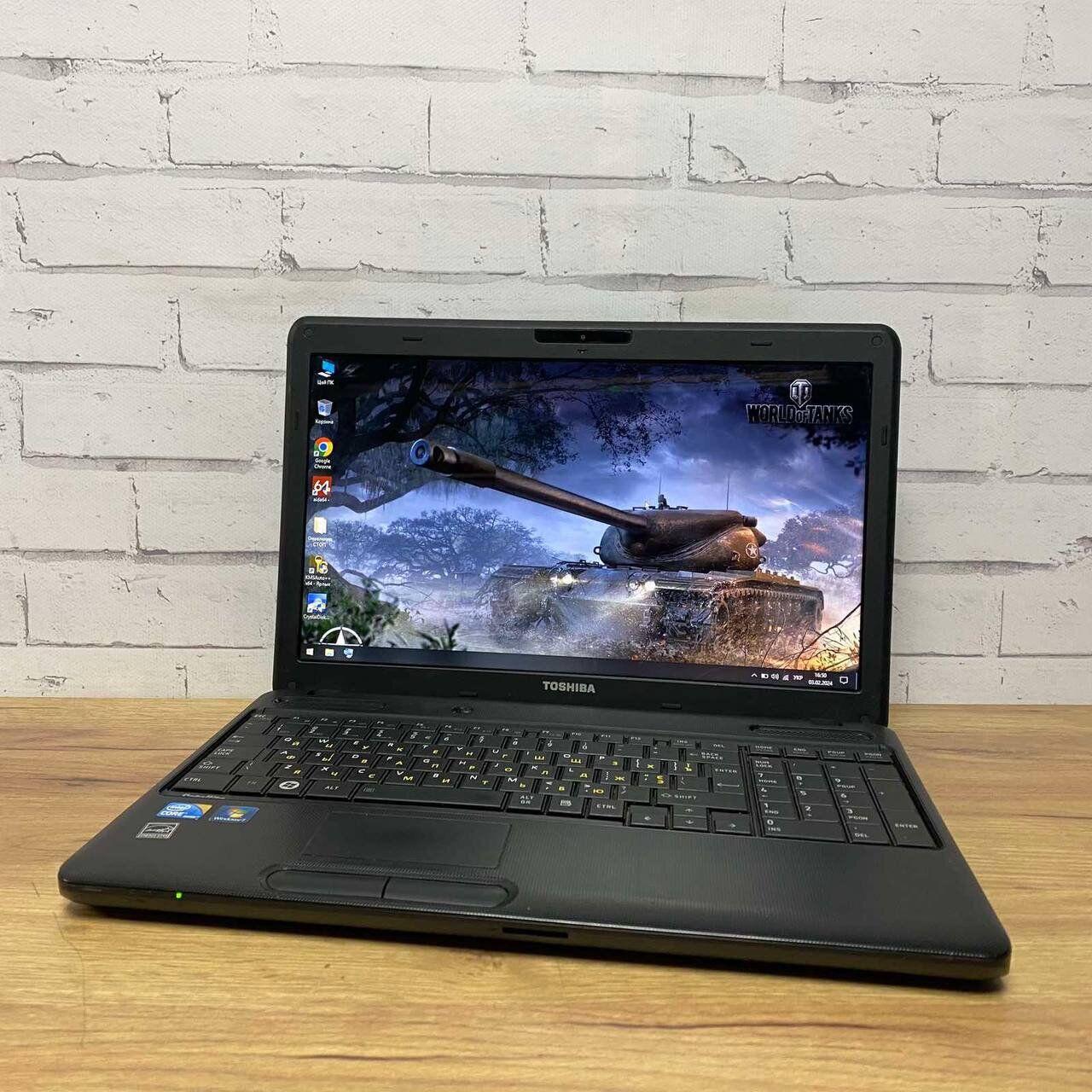 Б/в Ноутбук Toshiba Satellite C660 15.6" 1366x768| Core i3-380M| 8 GB RAM| 128 GB SSD| HD