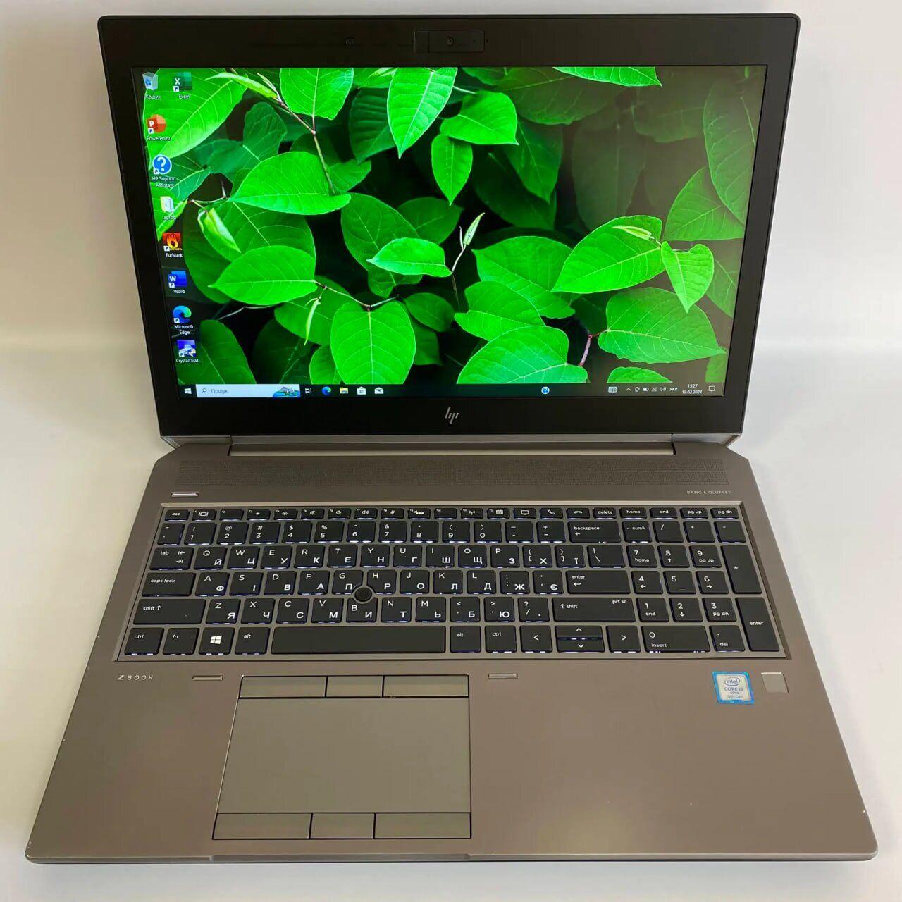Б/в Ноутбук ноутбук Б-клас HP zBook 15 G6 15.6" 1920x1080| Core i9-9880H| 32 GB RAM| 1000 GB SSD| Quadro T2000 4GB