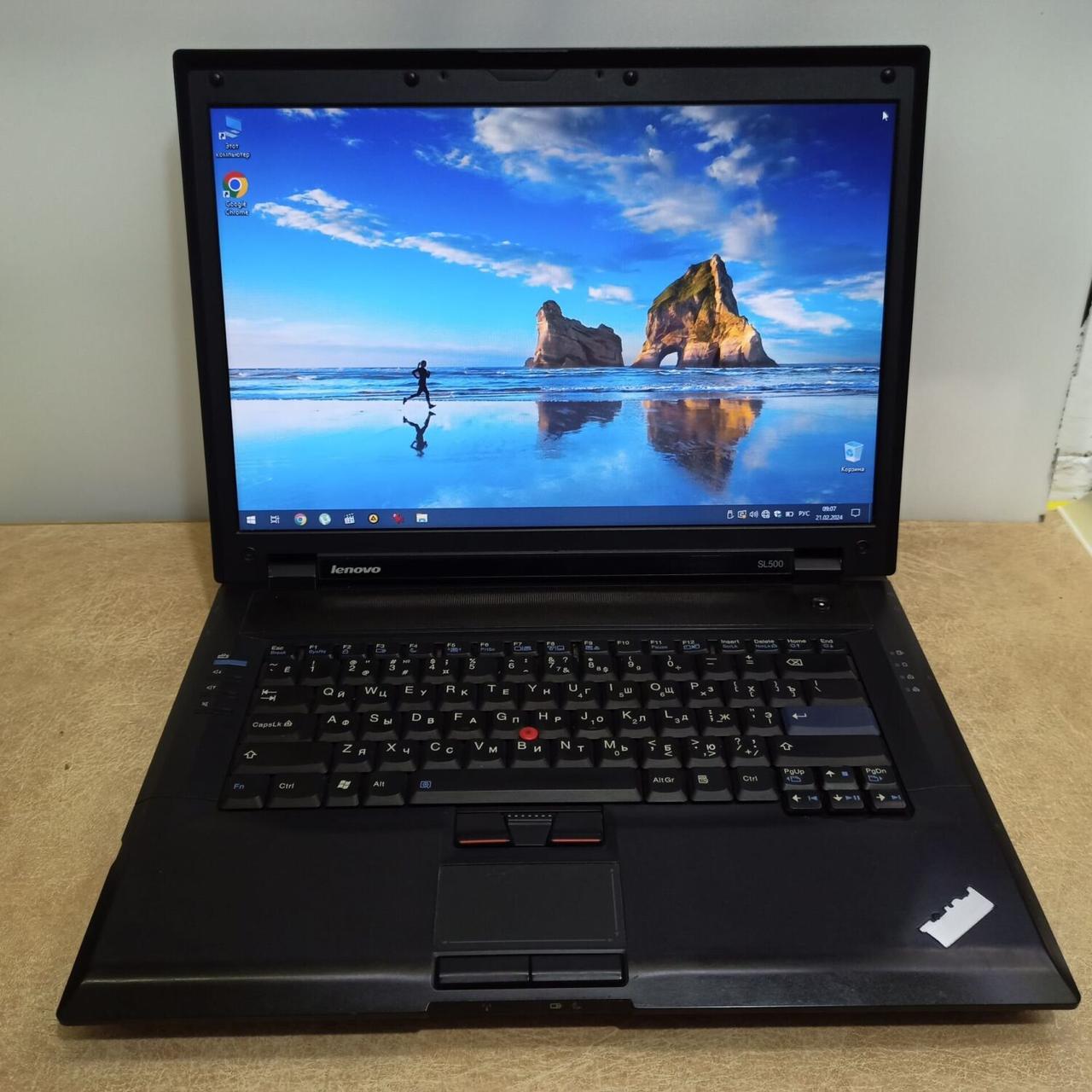 Б/в Ноутбук Lenovo ThinkPad SL500 15.4" 1280x800| Celeron T3100| 4 GB RAM| 120 GB SSD| GMA X4500