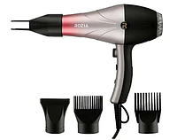 Фен для волос Rozia HC-8505 профессиональный для сушки и укладки волос,3 режима,2000 Вт,Серебреный,QWE