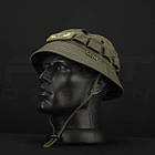 Панама Ріп-Стоп з велкро панелями + Шеврон Фосфорний Очі Олива, фото 4