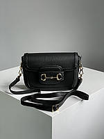 _xD83D__xDD25_ Gucci Horsebit 1955 Mini Bag Total Black 21 x 14 x 6 см