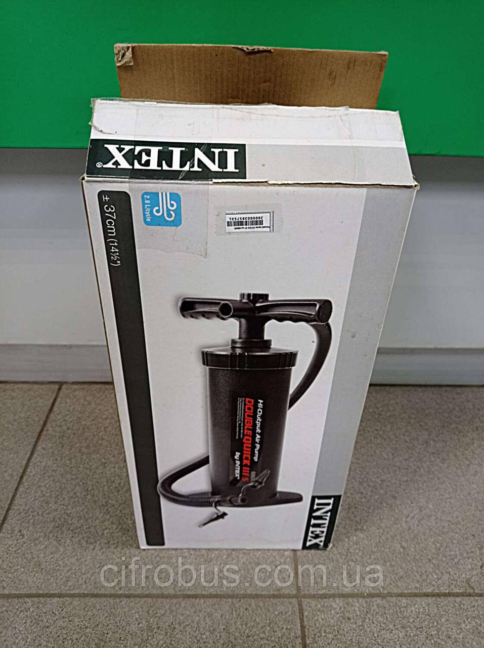 Насоси та аксесуари для надувних виробів Б/У Ручний насос INTEX 37 см 68605