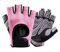 Перчатки для фитнеса, велосипеда, тяжелой атлетики, SPORT GEAR, размеры S, М, L, XL, разн. цвета. розовый, S, М, L, XL;