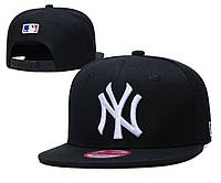 Кепка Snapback New York Yankees NY MLB Нью-Йорк Янкиз Черная с Белым Лого