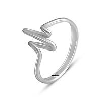 Серебряное кольцо ВысокогоКачества с без камней, вес изделия 1,55 гр (2079026) 17.5 размер