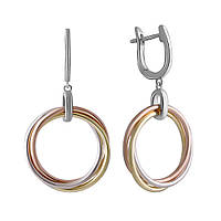 Срібні сережки Високої якості без каменів (2055815)