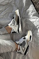 Nike Air Jordan 4 White/Black nik-0363 44