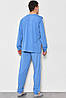 Піжама чоловіча на флісі напівбатальна блакитного кольору 174131P, фото 3