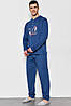 Піжама чоловіча на флісі напівбатальна синього кольору 174133P, фото 2