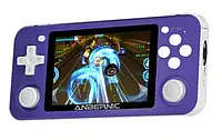 Портативная игровая приставка ANBERNIC RG351P 25000 игр / Purple + стекло + чехол в подарок