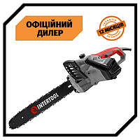 Пила цепная электрическая INTERTOOL DT-2200 (1600 Вт, шина 40 см, боковой двигатель) PAK