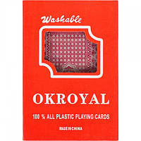 Карты игральные, пластиковые "OKROYAL 1 колода