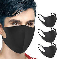 Маска Fasion Mask (Чорна) багаторазова захисна для дорослих 3 шт./уп.