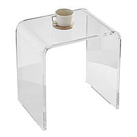 Акриловый приставной столик VEVOR 415 x 305 x 460 мм, U-образный акриловый приставной столик, прозрачный