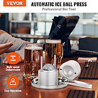 VEVOR Ice Cube Maker Ice Cube Mould Set 60 mm, Ice Cube Mould Ice Scoop Mould with Drip Tray & Ice Tongs &