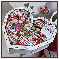 Сладкие подарочные наборы к 8 марта мамочке Сердце Love You 1052, необычные сувенирные и подарочные наборы