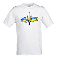 Футболка с украинской национальной символикой Арбуз Герб и Флаг XL Белый KN, код: 8180946