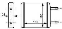 Радиатор отопления DAEWOO MATIZ (KLA4) / CHEVROLET MATIZ (M200, M250) 1998-2009 г.