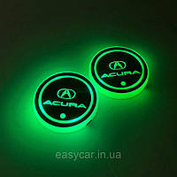Подсветка в подскальщик с логотипом ACURA с датчиком света на аккумуляторе Код/Артикул 189 ACURA