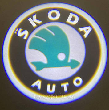 Логотип підсвічування дверей Шкода Lazer door logo light SKODA Код/Артикул 189