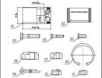 Подшипник колесный VW GOLF (17) / VW CADDY (14) / VW SCIROCCO (53B) 1974-1993 г.