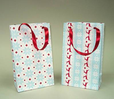 Новорічний подарунковий Пакет, 130х220х67 мм.