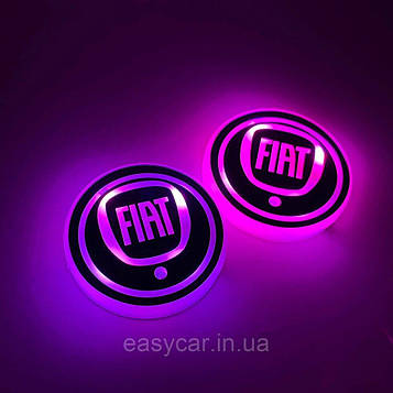 Підсвітка в підсклянник із логотипом FIAT з датчиком світла на акумуляторі Код/Артикул 189 FIAT