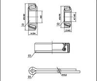 Подшипник колесный SEAT INCA (6K9) / VW CADDY (9K9B) 1991-2004 г.