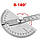 Кутомір Protractor no-5001 з лінійкою транспортир 0-180 градусів, фото 3