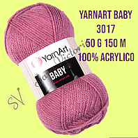 Пряжа YarnArt Baby (Ярнарт Беби) 3017 фрезовый (блекло розовый)