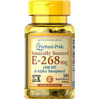 Витамин E Puritan's Pride Vitamin E 400 IU Naturally Sourced 100 Softgels SK, код: 7520738