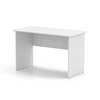 Письменный компьютерный стол Scriptor 120 см белый. Офисный столик для ноутбука. Стол для подростка, для учебы