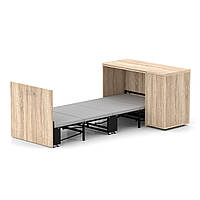 Кровать-трансформер письменный стол тумба комод Sirim-C3 дуб сонома мебель смарт 4 в 1 раскладная компактная